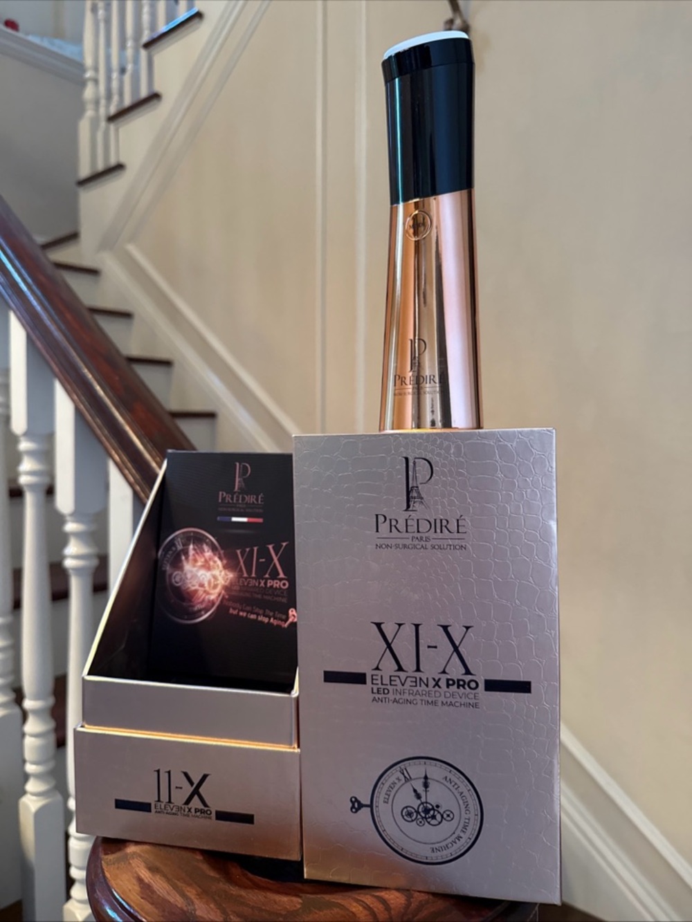 XI-X ElevaX Pro LED Facial Device — Rose Gold